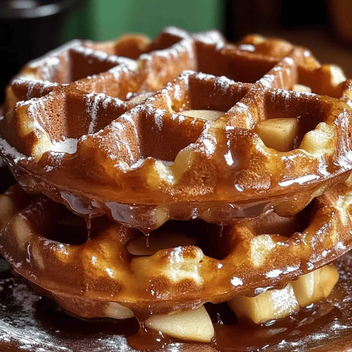 Apple Fritter Waffle Donuts