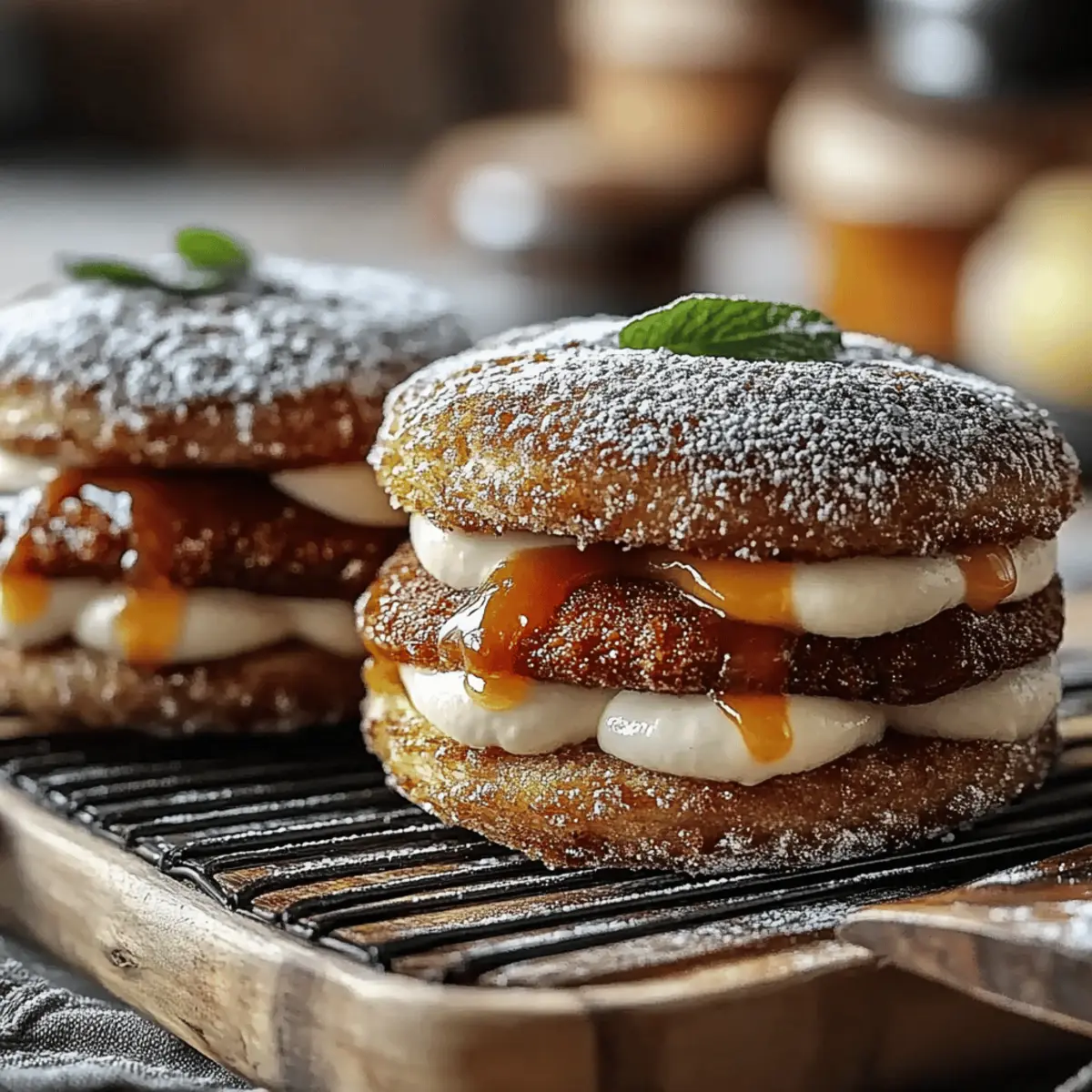 Apple Cider Whoopie Pie Cookies with Caramel