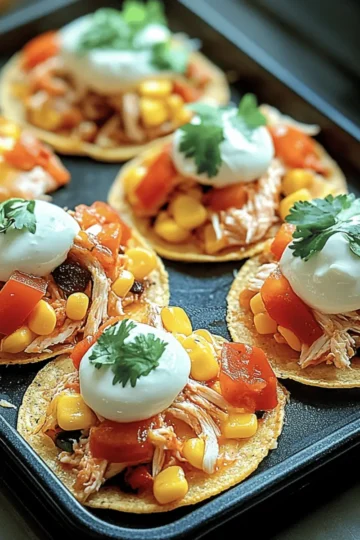 Mexican Rotisserie Chicken Tostadas
