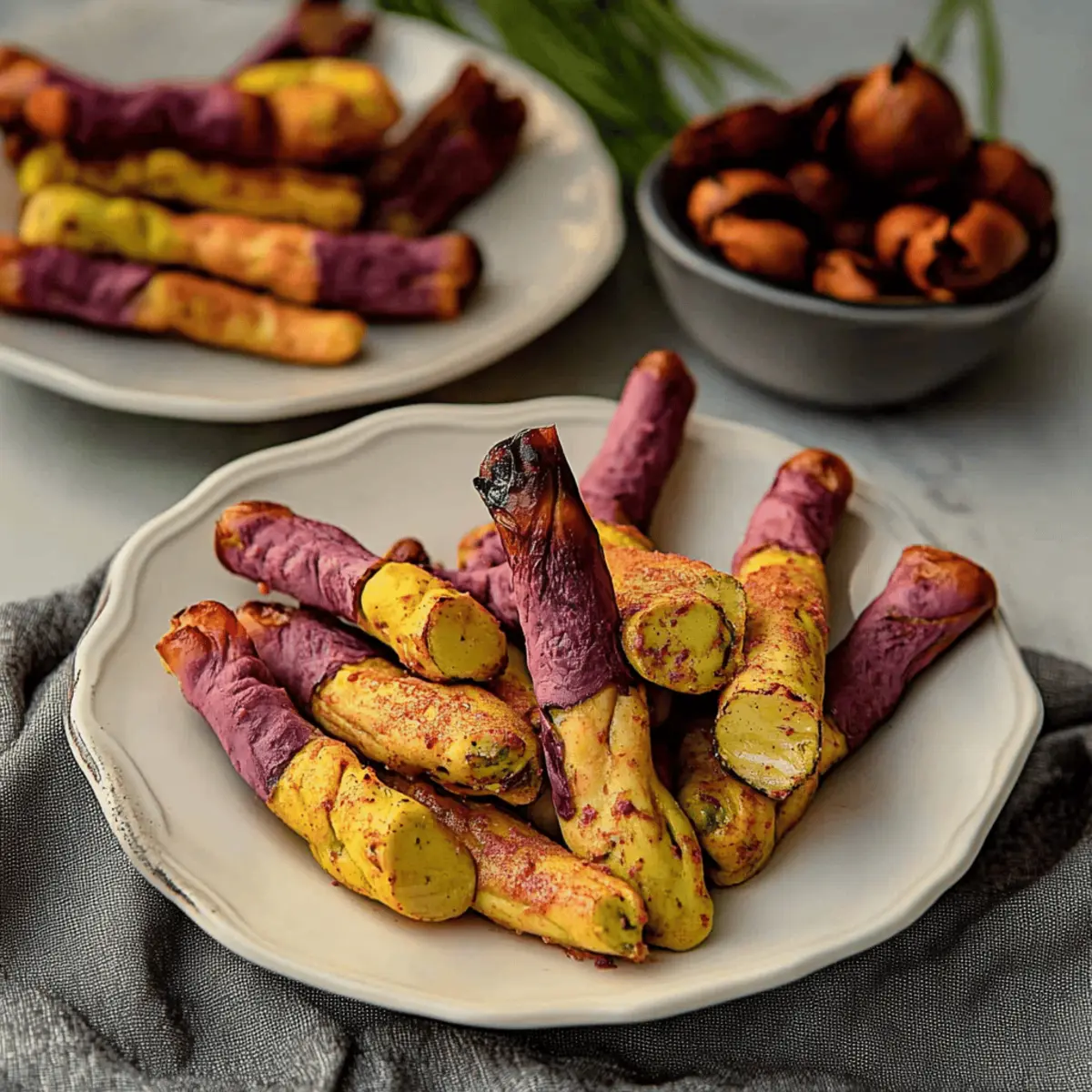 Creepy Witch Finger Cookies
