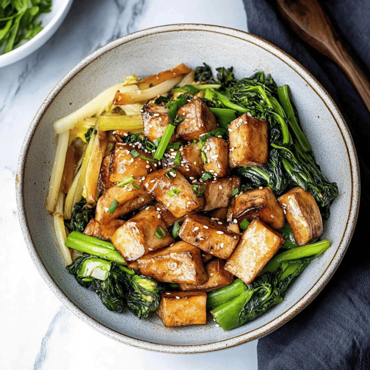 Tofu and Mushroom Stir Fry