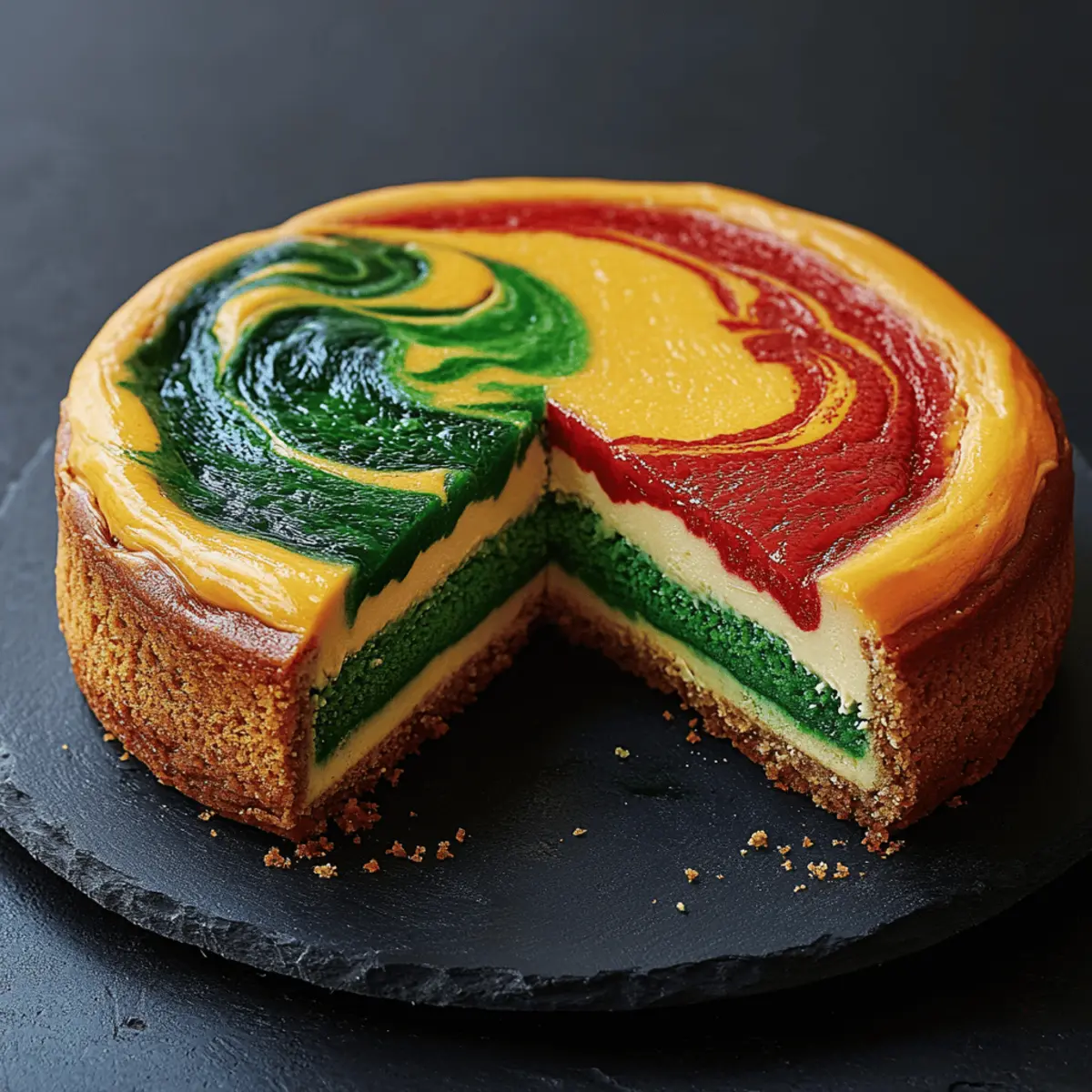 Hogwarts Houses Butterbeer Swirl Cheesecake