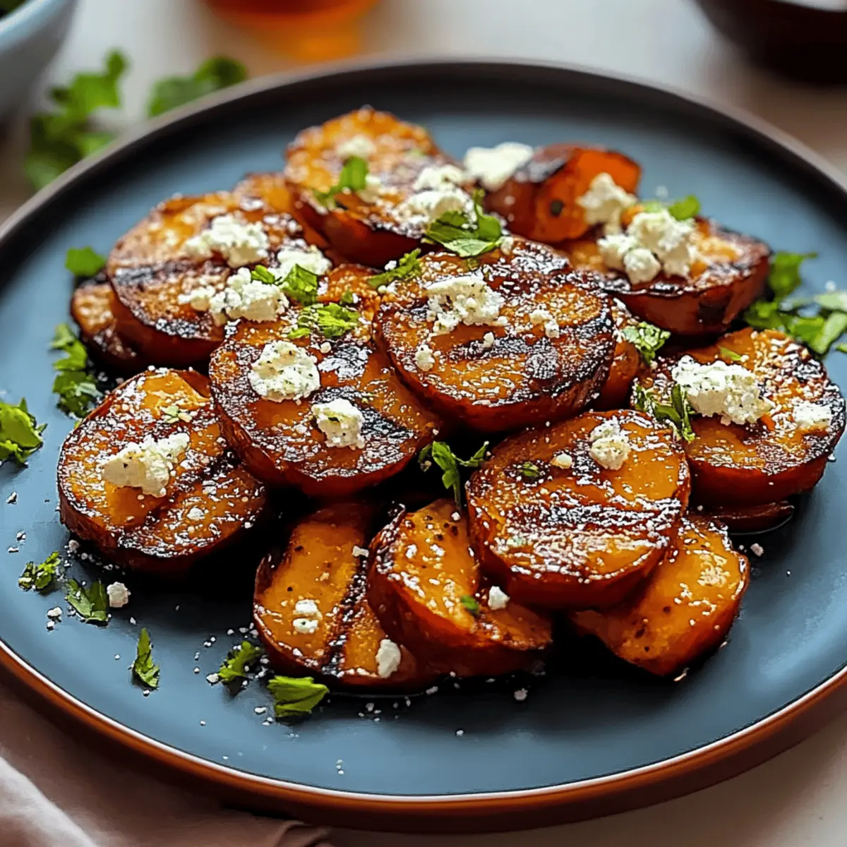 Honey Feta Sweet Potato Rounds