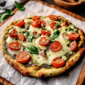 Pesto Chicken Flatbread
