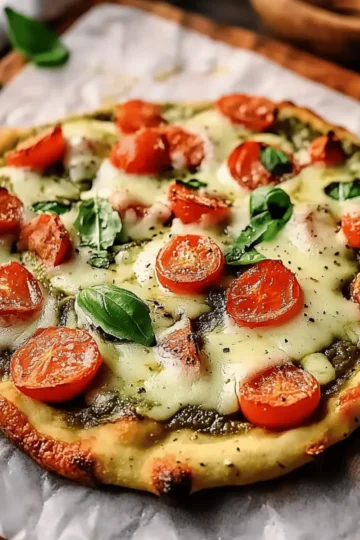 Pesto Chicken Flatbread