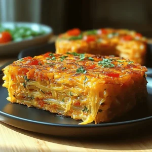 Breakfast Veggie Crinkle Cake