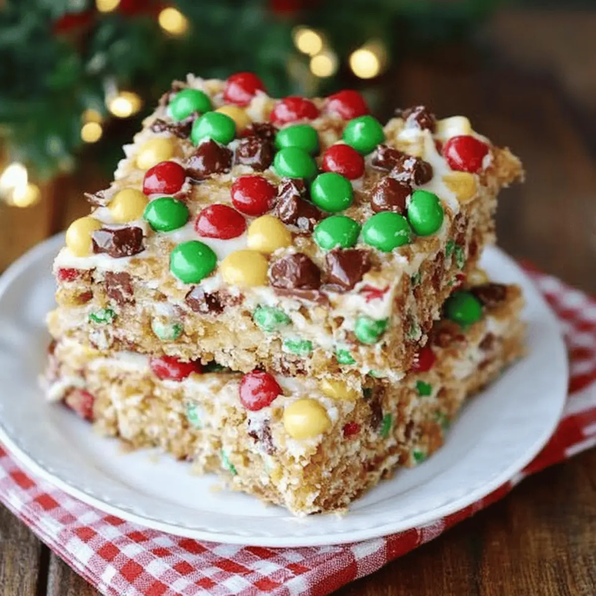 Marshmallow Pretzel Treats with M&M’s