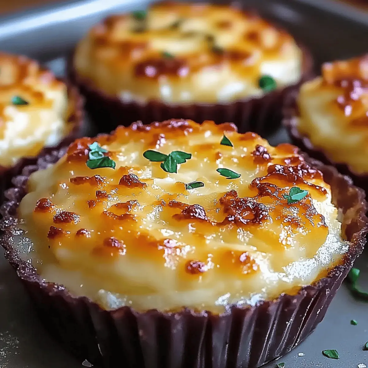 Cheesy Mashed Potato Muffins