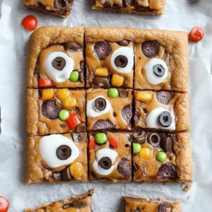 Halloween Candy Cookie Bars