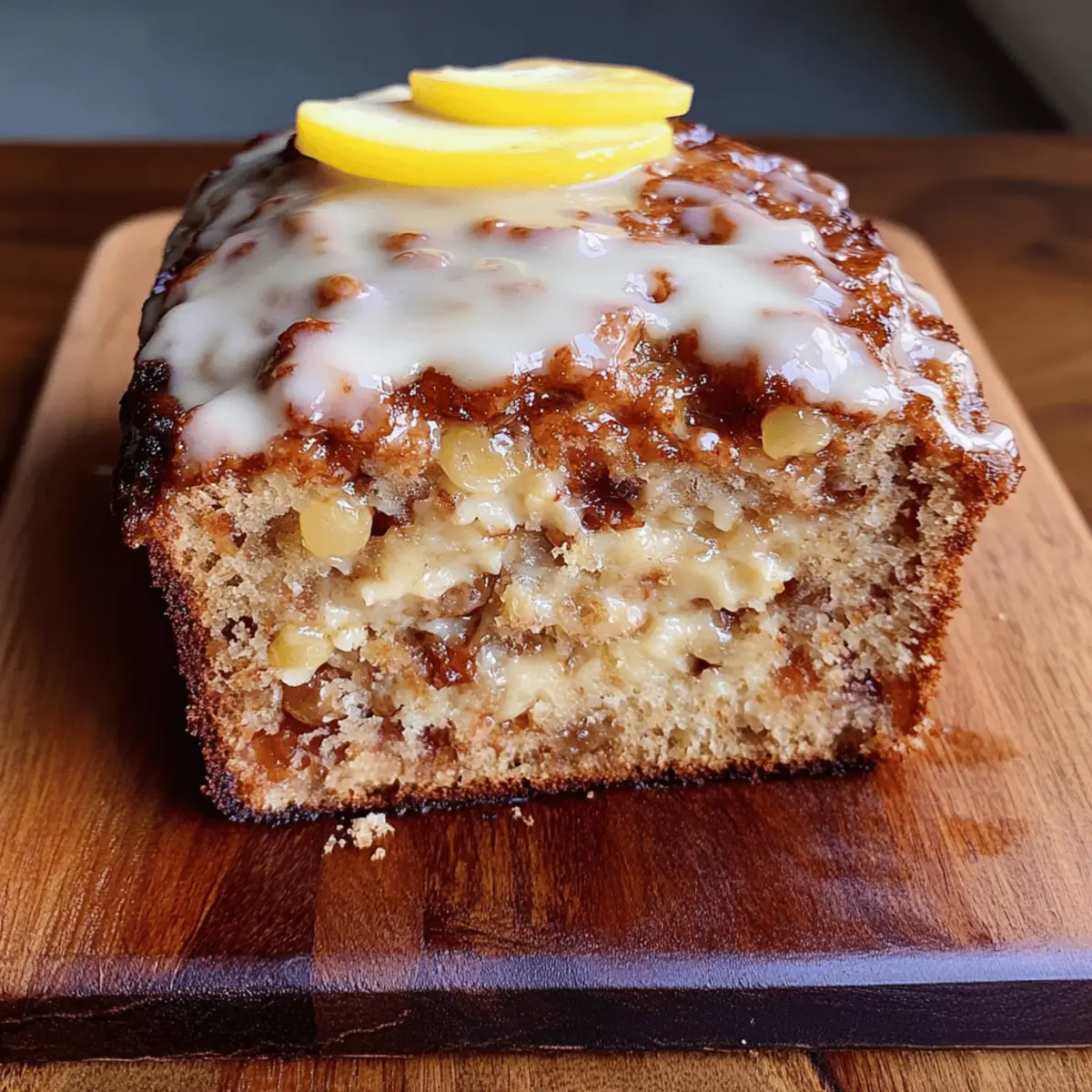 Cinnamon Roll Banana Bread