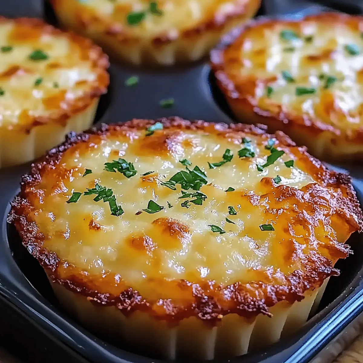 Cheesy Mashed Potato Muffins