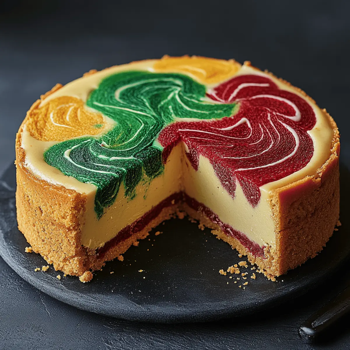 Hogwarts Houses Butterbeer Swirl Cheesecake
