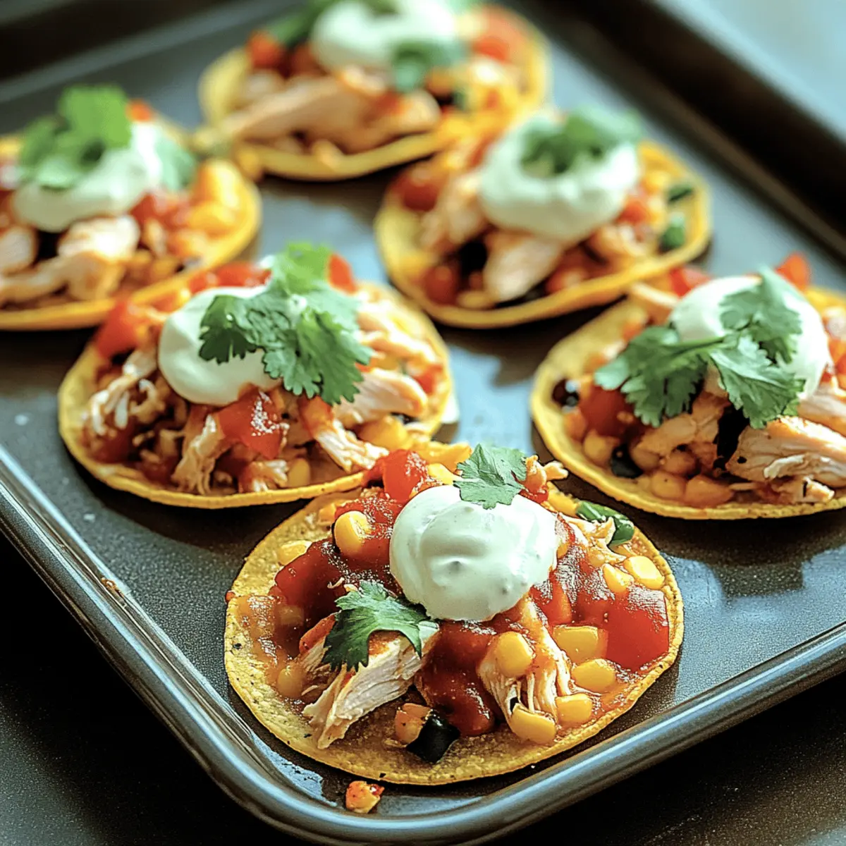 Mexican Rotisserie Chicken Tostadas