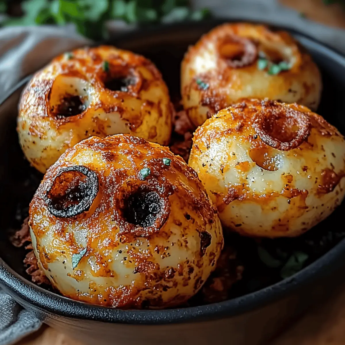 Spooky Skull Potatoes