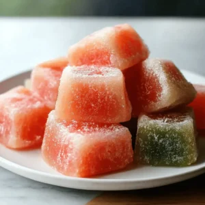 Watermelon Mochi