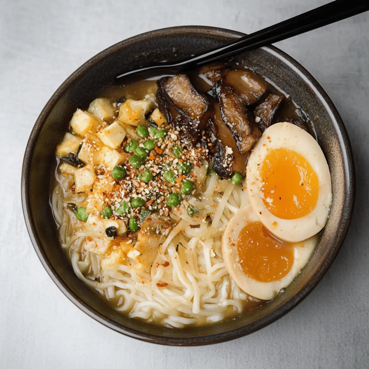 Creamy Vegetarian Peanut Miso Ramen