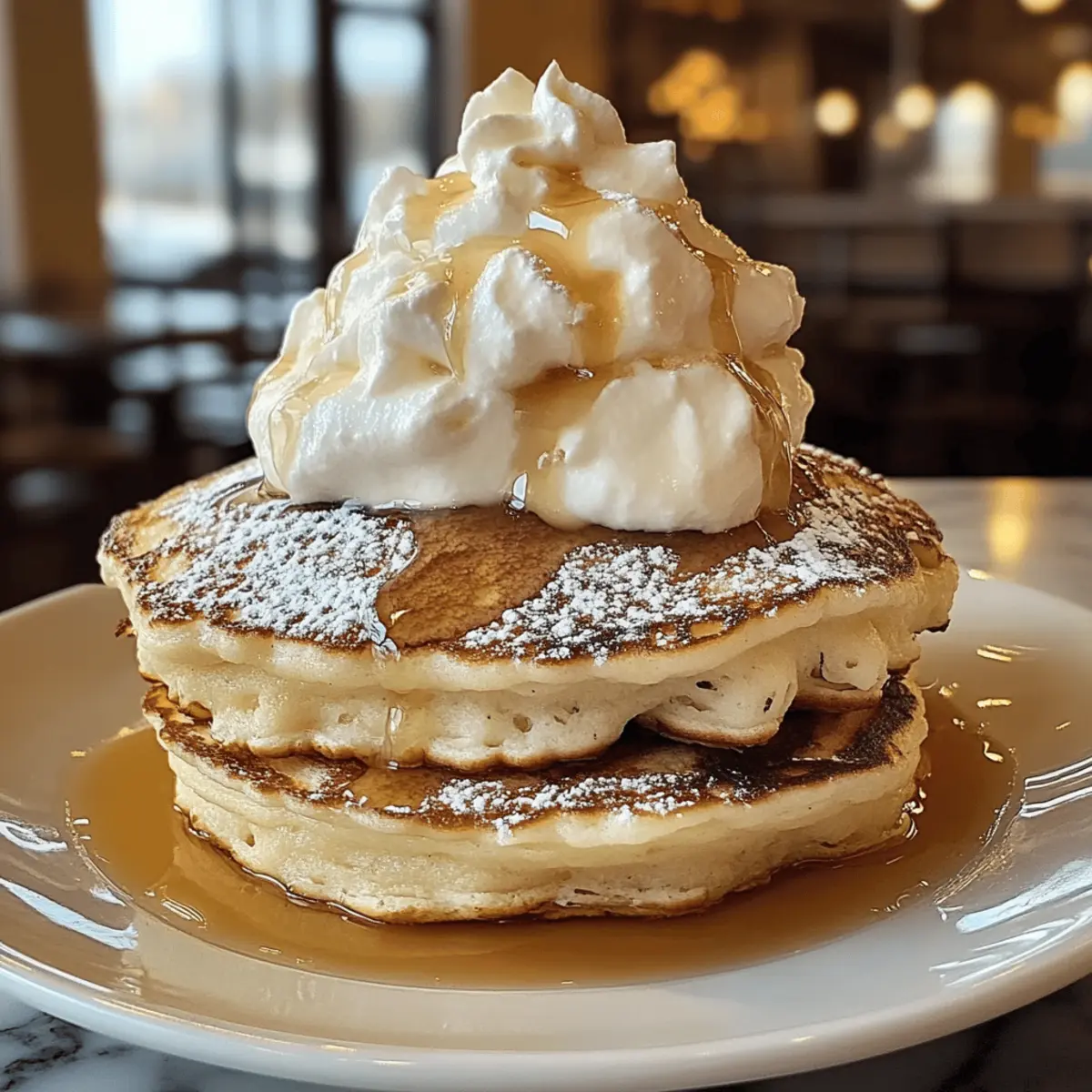 Sweet Coconut Cream Pancakes