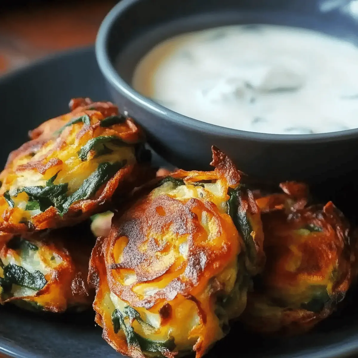 Onion and Spinach Pakoras with Mint Raita
