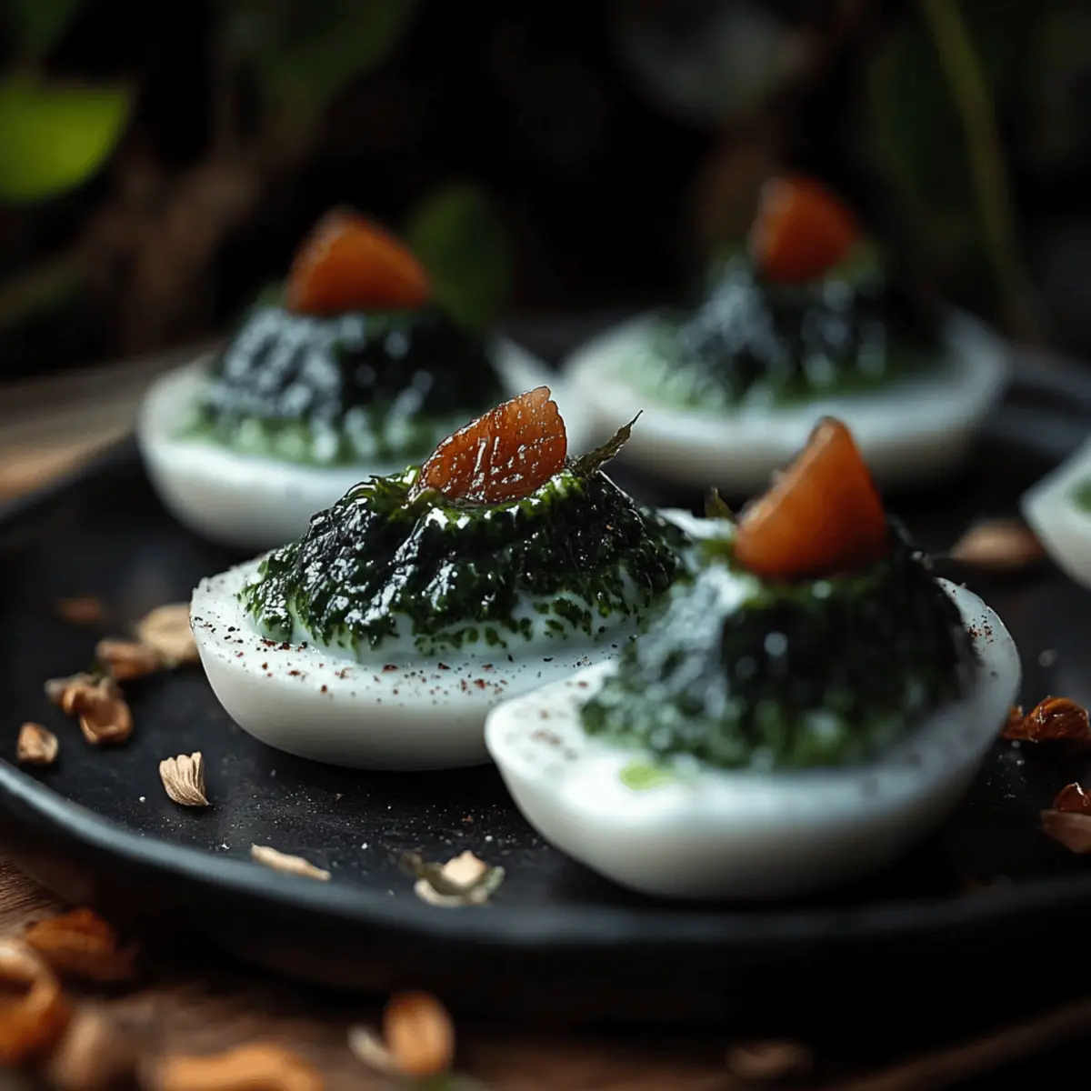 Halloween Deviled Eggs