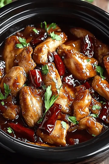 Crock Pot Bourbon Chicken