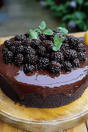 Blackberry Velvet Gothic Cake