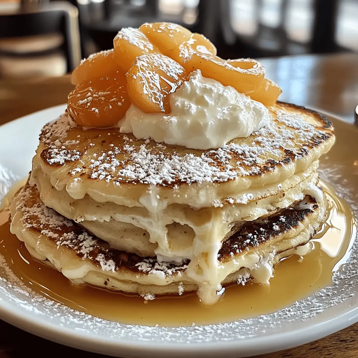 Sweet Coconut Cream Pancakes
