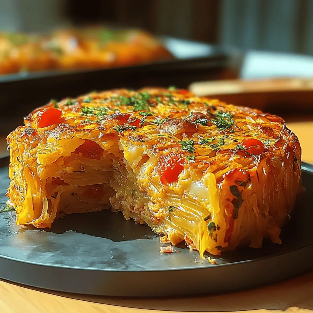 Breakfast Veggie Crinkle Cake