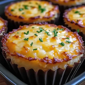 Cheesy Mashed Potato Muffins
