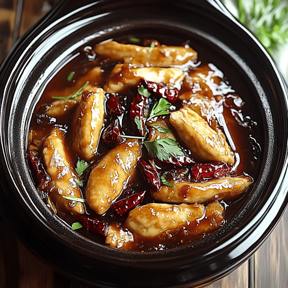 Crock Pot Bourbon Chicken