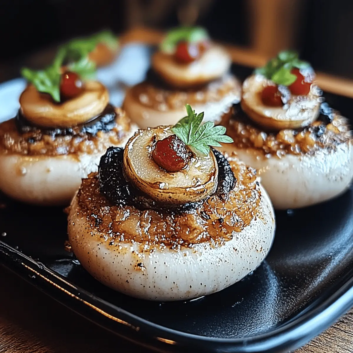 Stuffed Mushroom Eyeballs