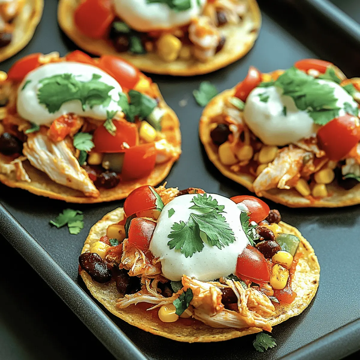 Mexican Rotisserie Chicken Tostadas