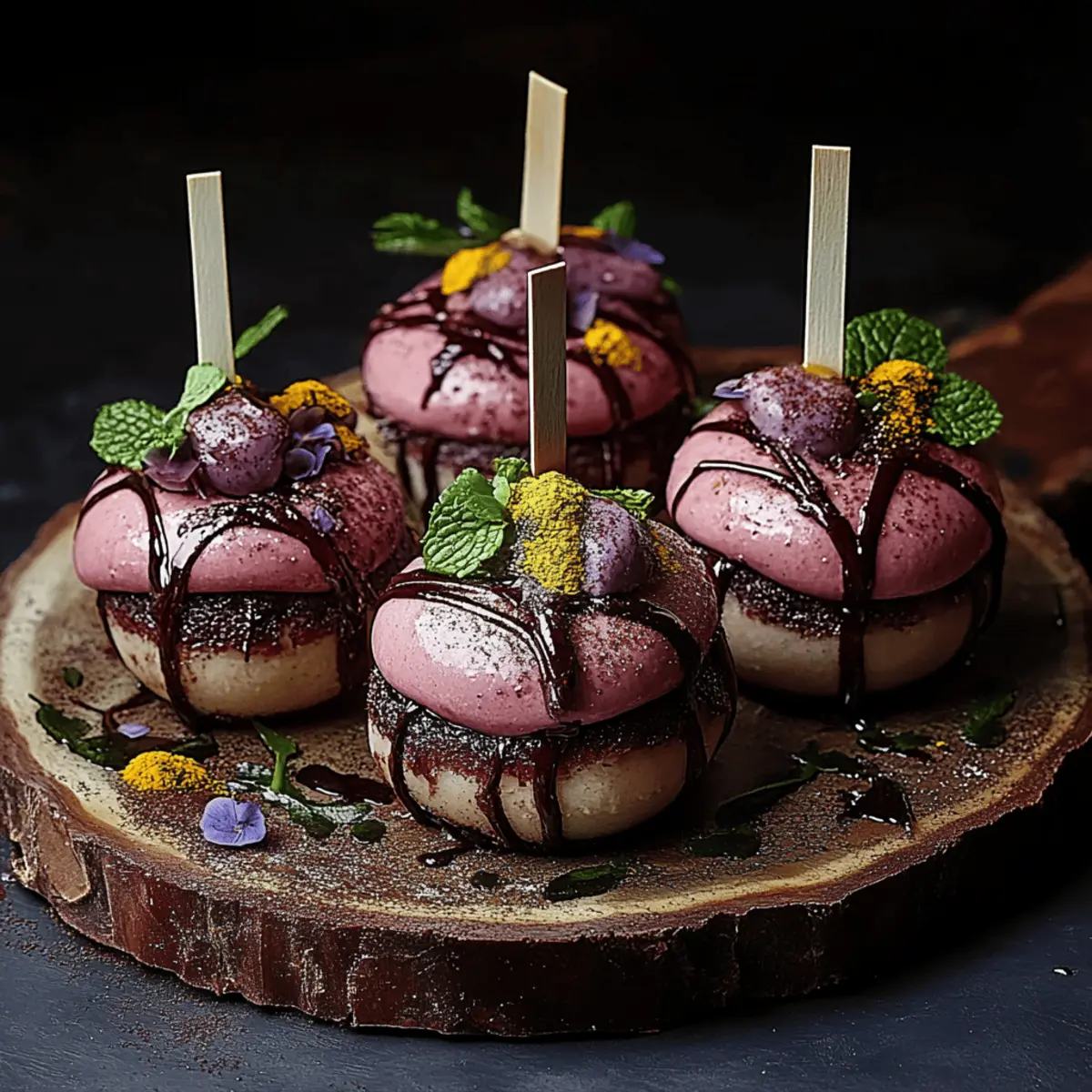 Forbidden Forest Blackberry Cheesecake Pops