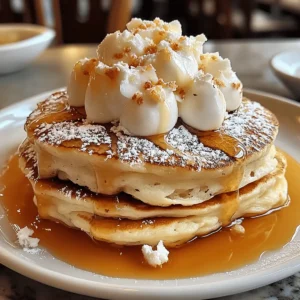 Sweet Coconut Cream Pancakes