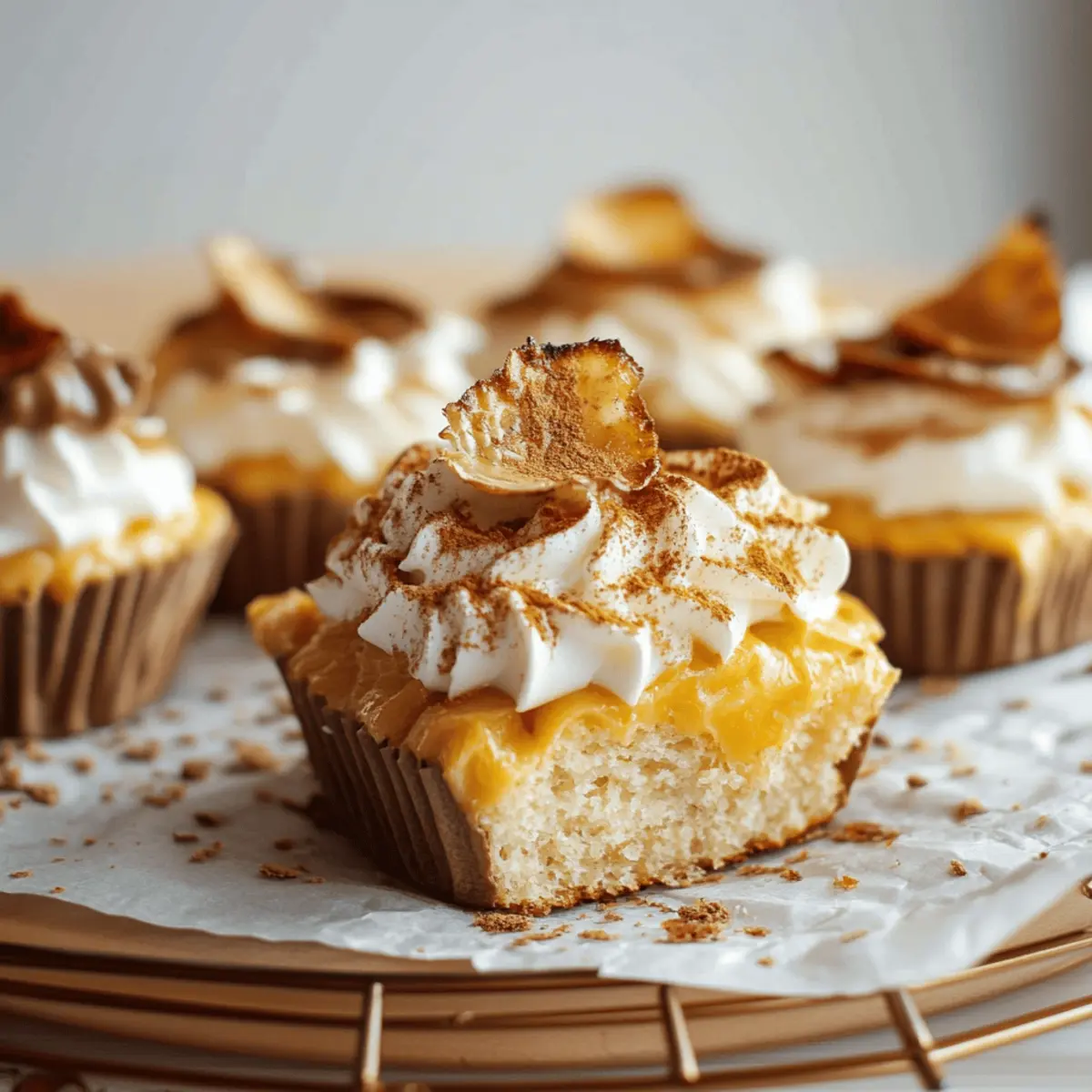 Mini Pumpkin S’mores Cheesecakes