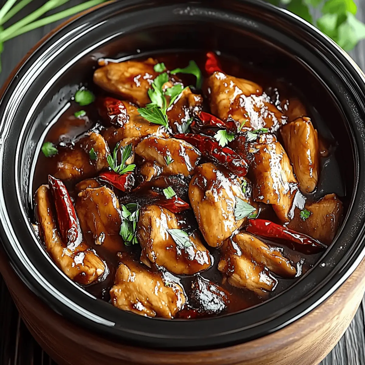 Crock Pot Bourbon Chicken