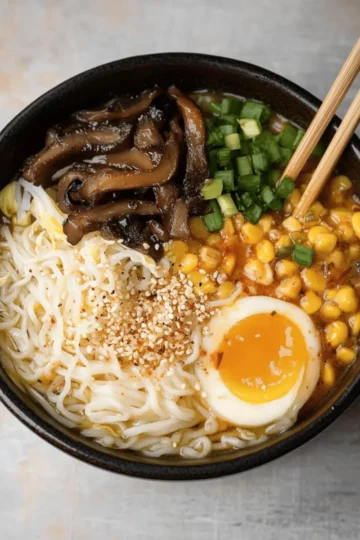 Creamy Vegetarian Peanut Miso Ramen