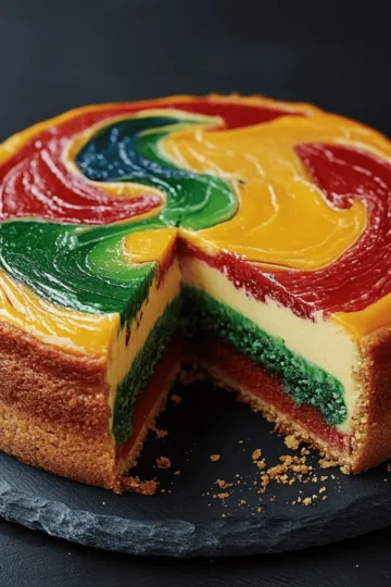 Hogwarts Houses Butterbeer Swirl Cheesecake