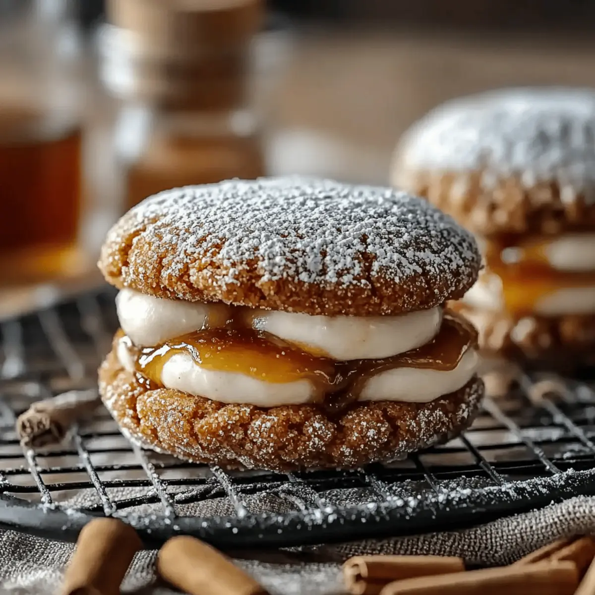 Apple Cider Whoopie Pie Cookies with Caramel