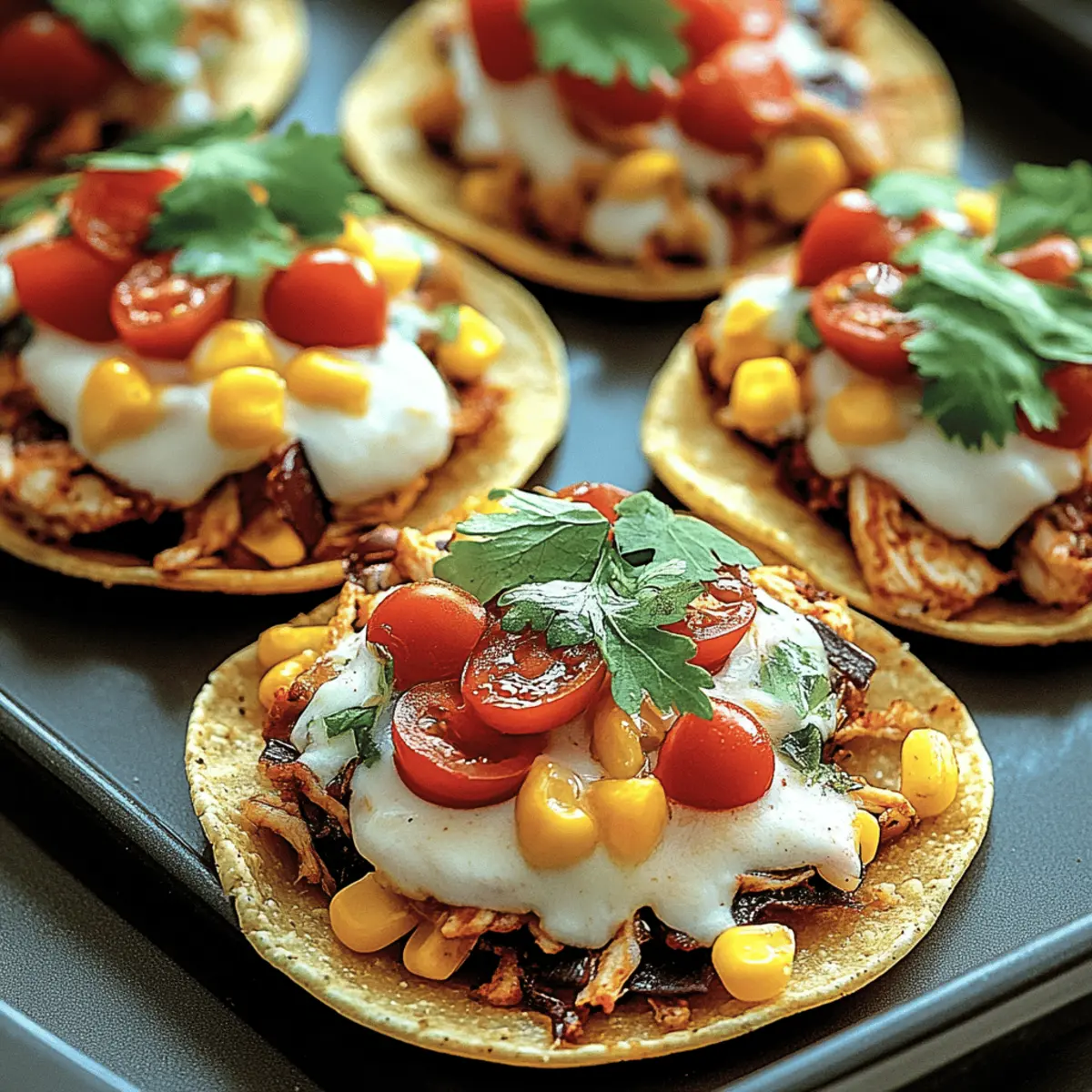 Mexican Rotisserie Chicken Tostadas