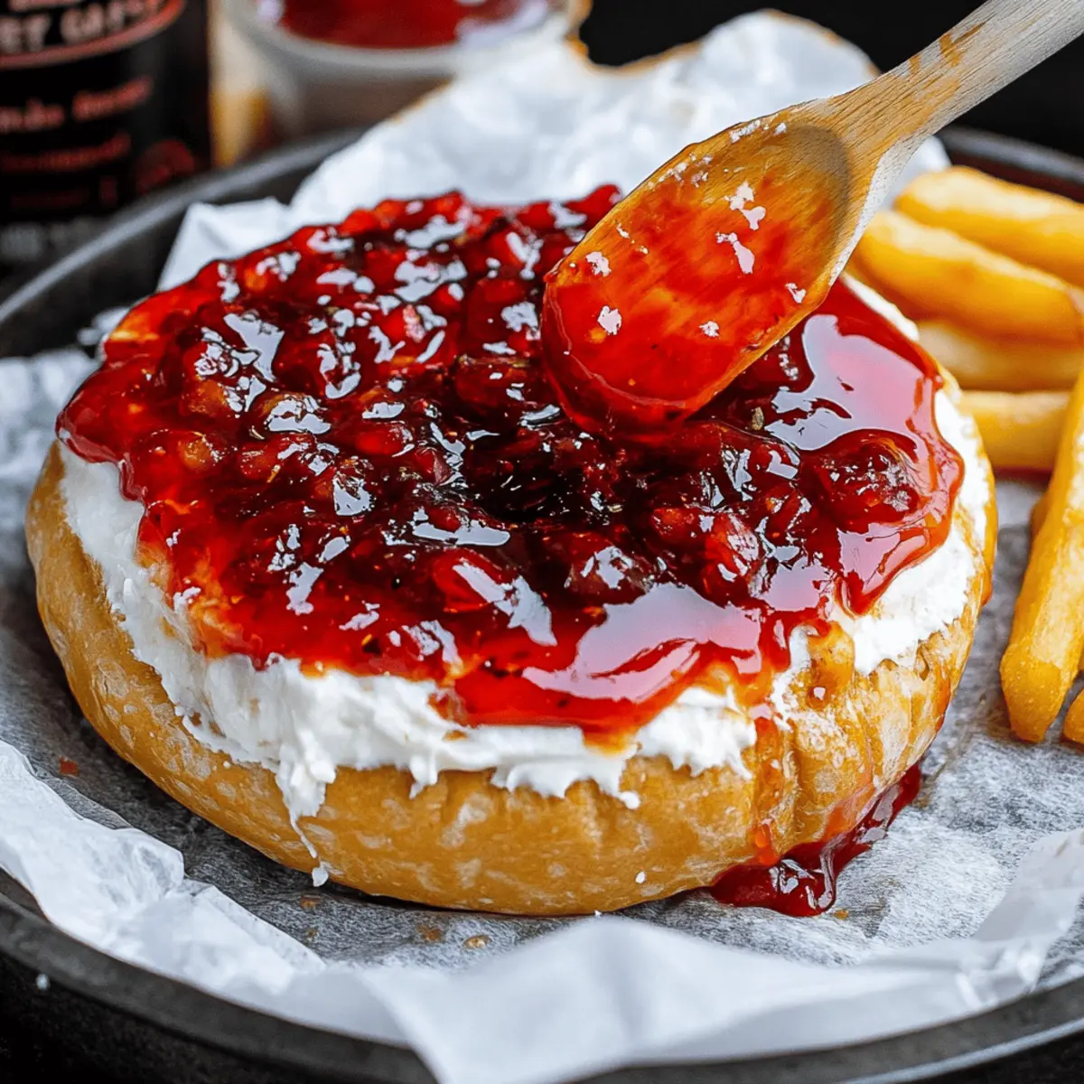 Halloween Bloody Baked Brie