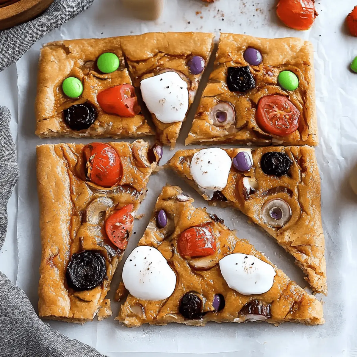Halloween Candy Cookie Bars