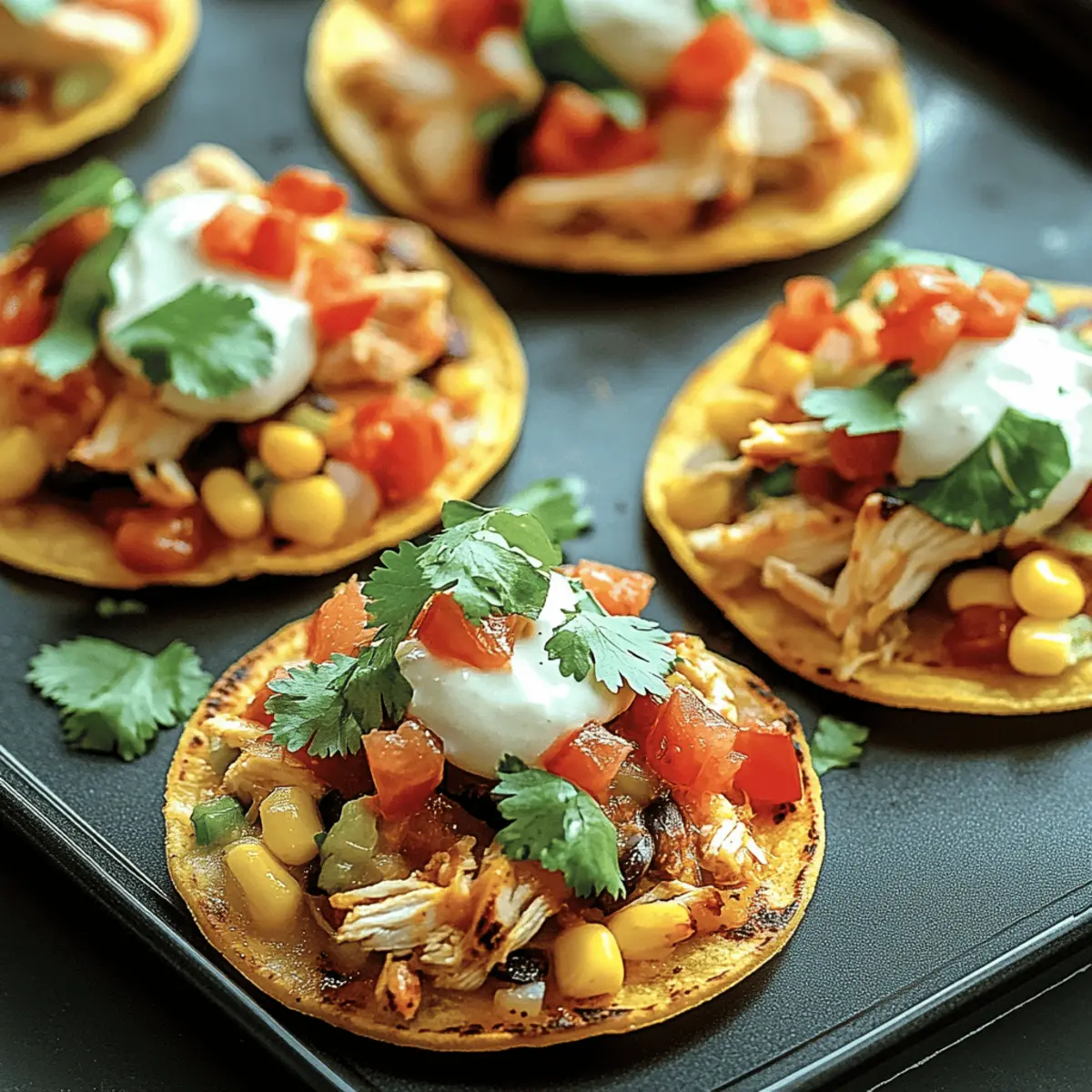 Mexican Rotisserie Chicken Tostadas
