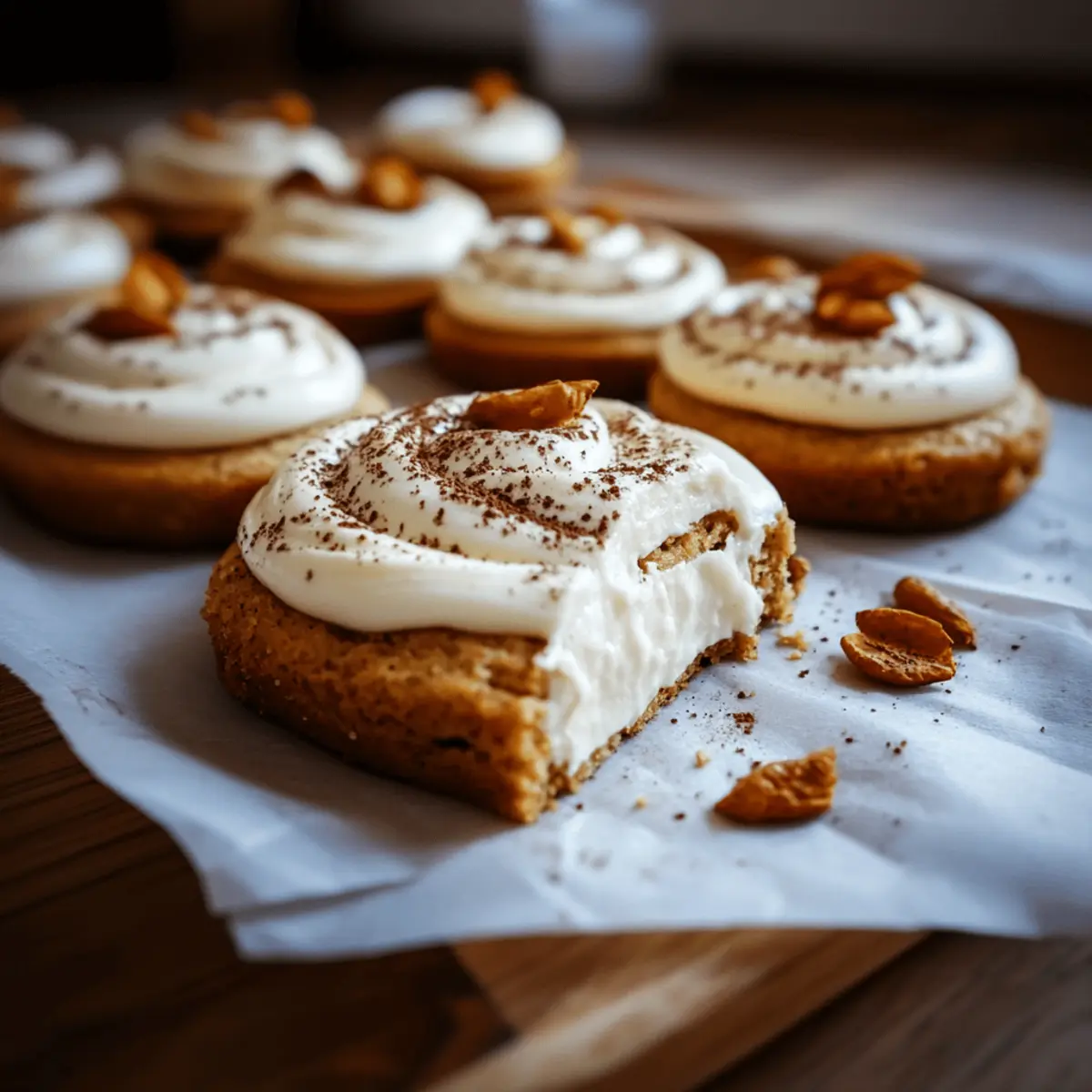 Pumpkin Sugar Cookies with Cream Cheese Frosting