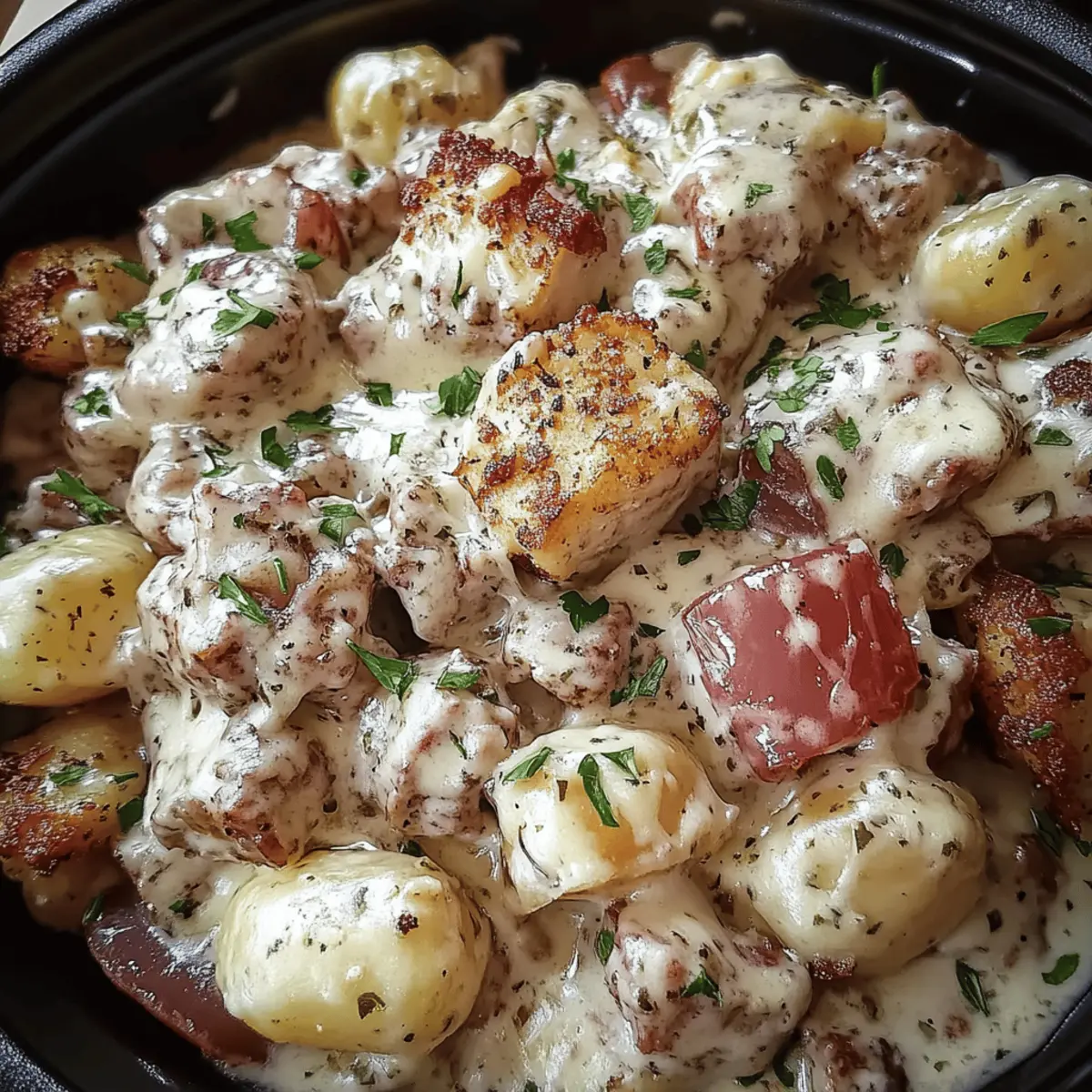 Crockpot Garlic Parmesan Chicken And Potatoes