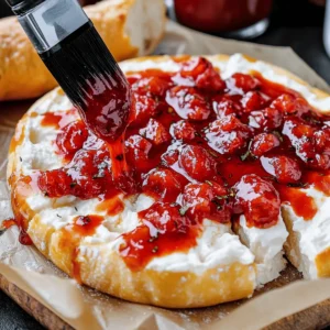 Halloween Bloody Baked Brie