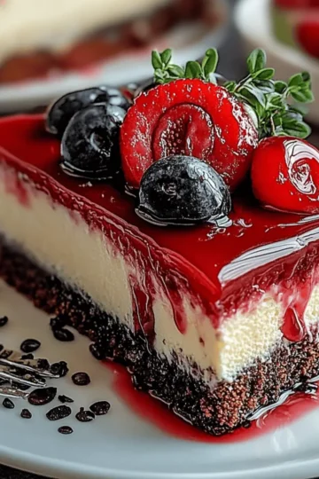 Red Velvet Oreo Cheesecake