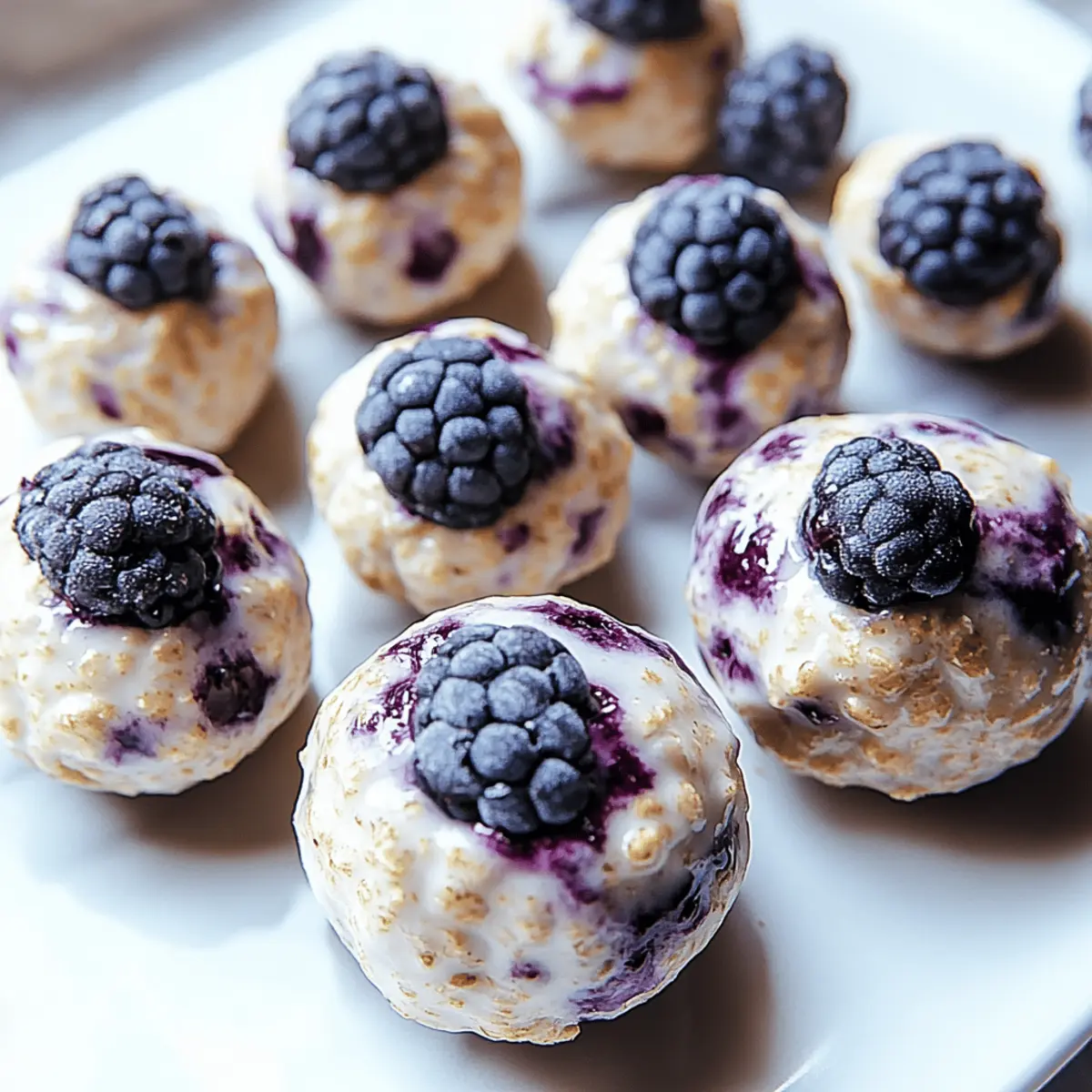 Blueberry Cheesecake Protein Bites