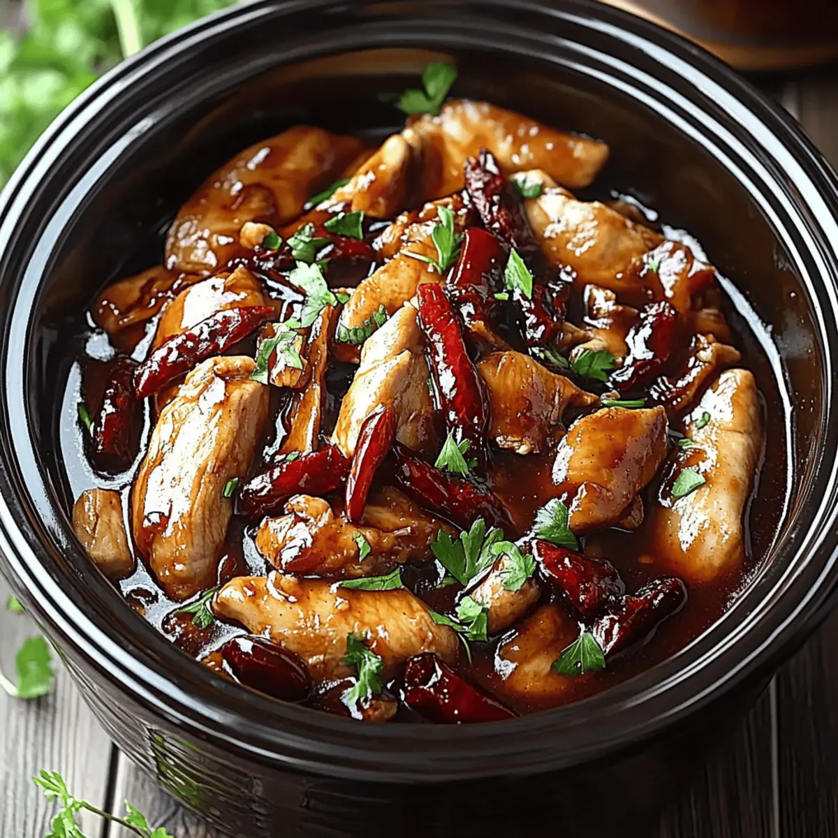 Crock Pot Bourbon Chicken
