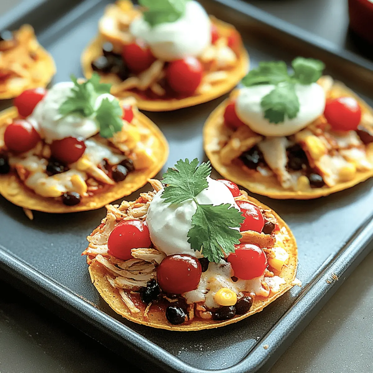 Mexican Rotisserie Chicken Tostadas