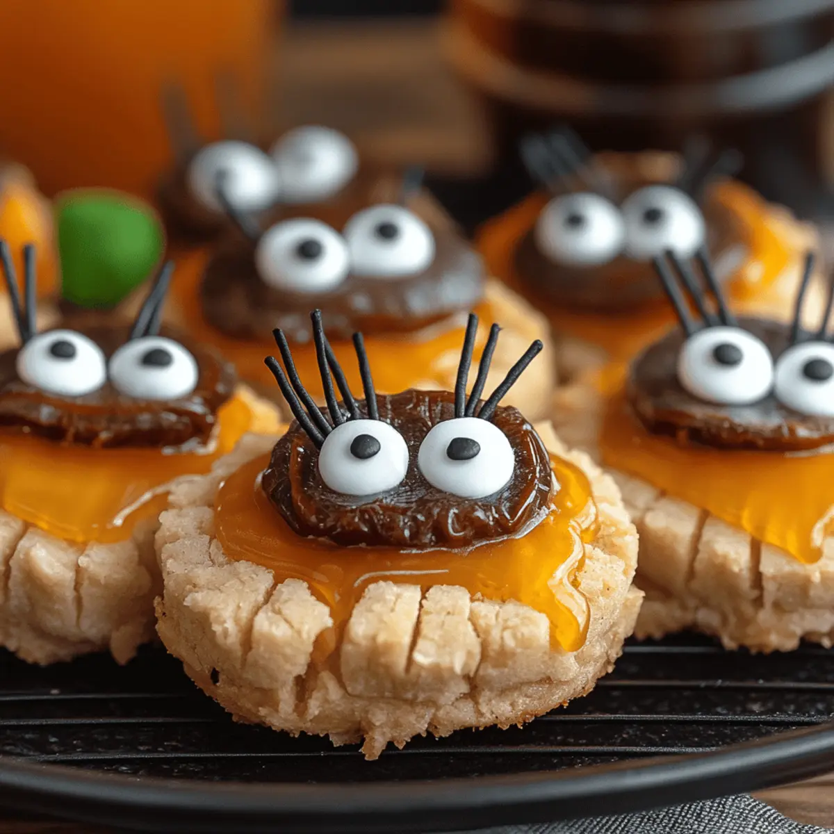 Peanut Butter Spider Cookies